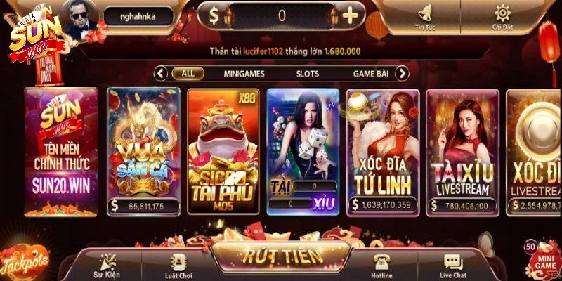 Sơ lược sảnh Live casino trực tuyến Sunwin