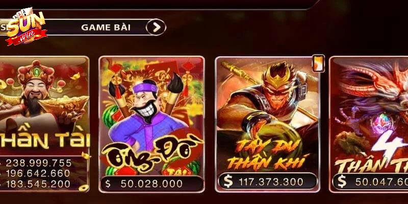 Danh mục game quay hũ hot nhất tại cổng game